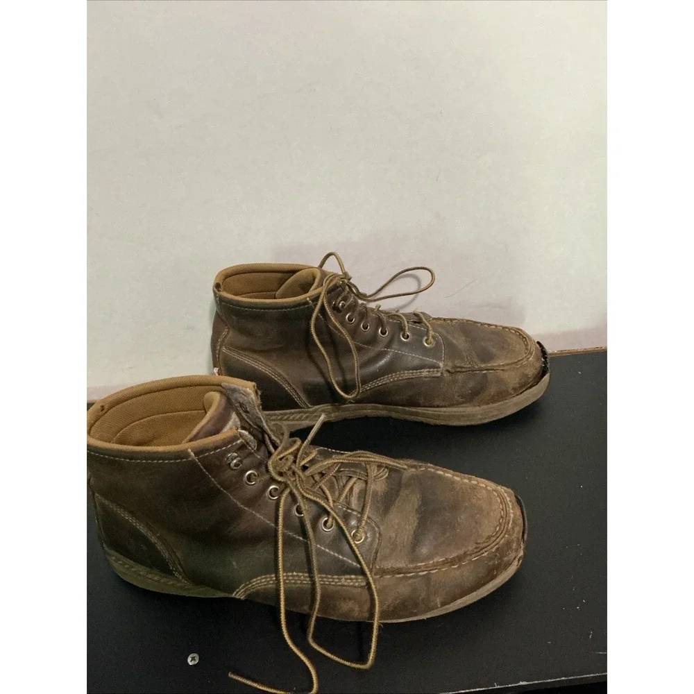 Carhartt Men's Moc Toe Wedge Chukka Soft Toe Work Boot Brown CMX4023 - NO SIZE